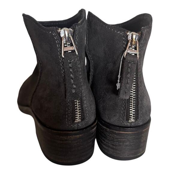 Dolce Vita Gray Suede Tucker Ankle Bootie Charcoal Zip Up Boho Western Sz. 7.5 - Picture 8 of 16